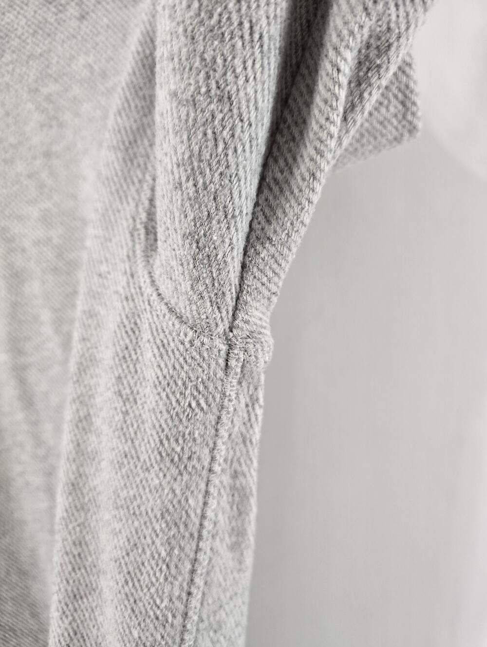 Faherty Legend Sweater Sweatshirt Organic Cotton Quarter Zip Fossil Grey Twill L - Picture 6 of 12